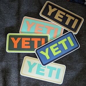 Yeti stickers (five)